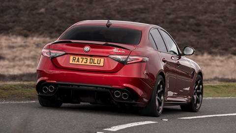Alfa Romeo Giulia Quadrifoglio rear cornering