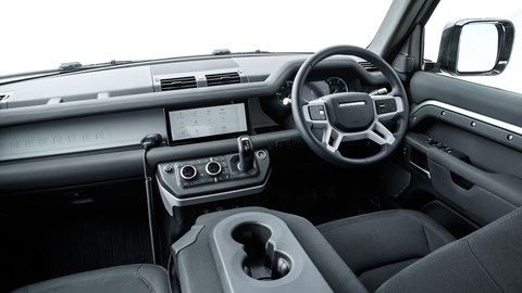New Land Rover Defender interior in six-seat guise