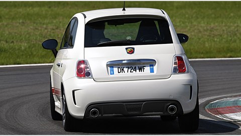 Fiat 500 Abarth CAR review: rear three-quarter picture