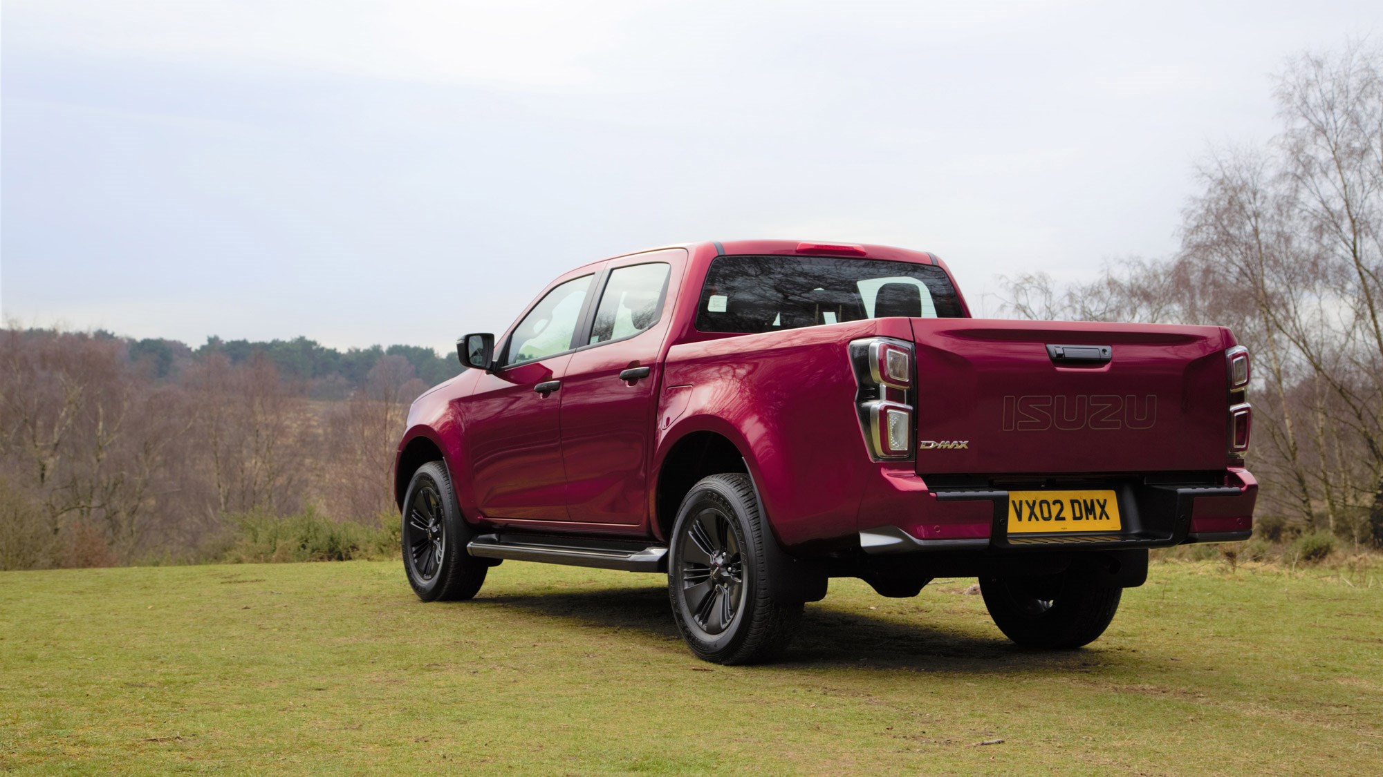 Isuzu D-Max review 2021, rear view, red