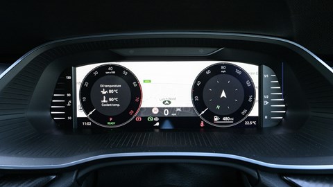 Skoda Octavia facelift review - instrument panel