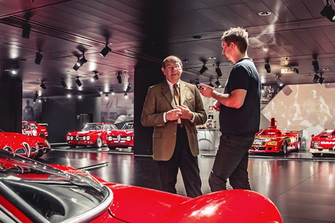 Lorenzo Ramaciotti with the Alfa that stole his heart