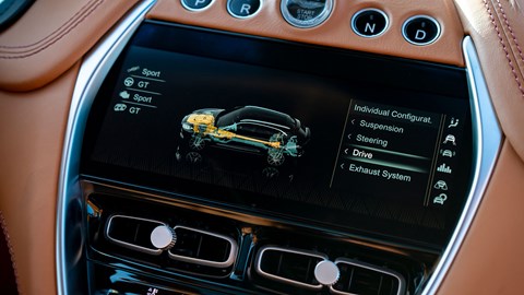 Familiar Aston Martin/Daimler interior electronics and tech