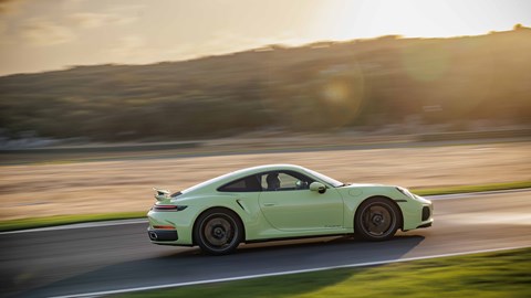 Porsche (992.2) 911 Turbo S side driving