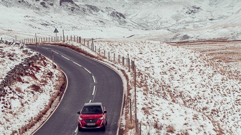 #UnboringRoadTrip in a Peugeot 2008 battling Scotland's highest road
