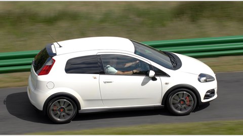 This is the regular Fiat Grande Punto Abarth – not much different to the Esseesse, but it's 20mm taller owing to standard suspension
