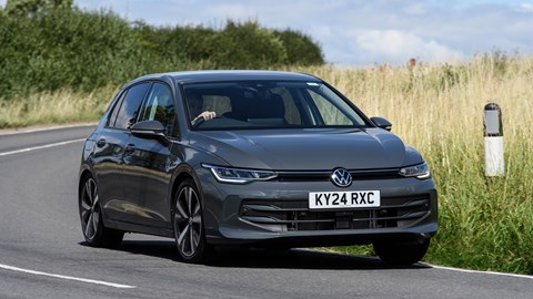 Volkswagen Golf (2024) front driving