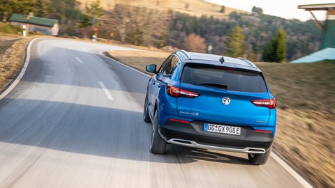 2020 Vauxhall Grandland X Hybrid4, rear dynamic