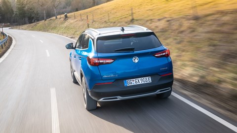 2020 Vauxhall Grandland X Hybrid4, rear dynamic