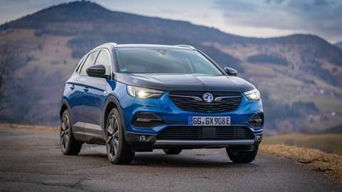2020 Vauxhall Grandland X Hybrid4, front three quarter static