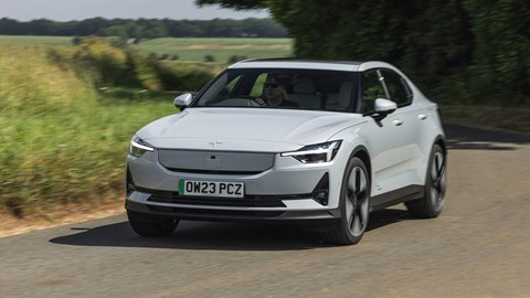 Polestar 2 on the road