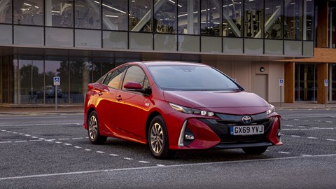 2020 Toyota Prius Plug-in, front three quarter