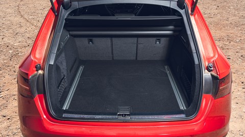 Audi RS4 review - pre-facelift, red, boot space