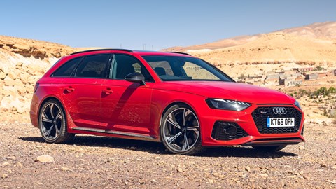 Audi RS4 review - pre-facelift, red, front