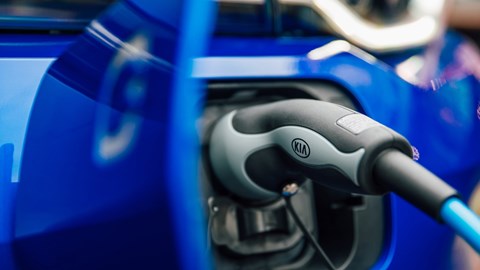 2020 Kia Soul EV charge port