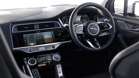 Jaguar i-Pace review - interior, steering wheel, dashboard