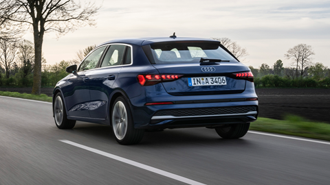 Audi A3 (2024) rear driving