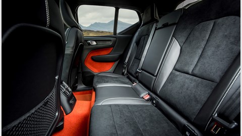 Volvo XC40 PHEV rear seats