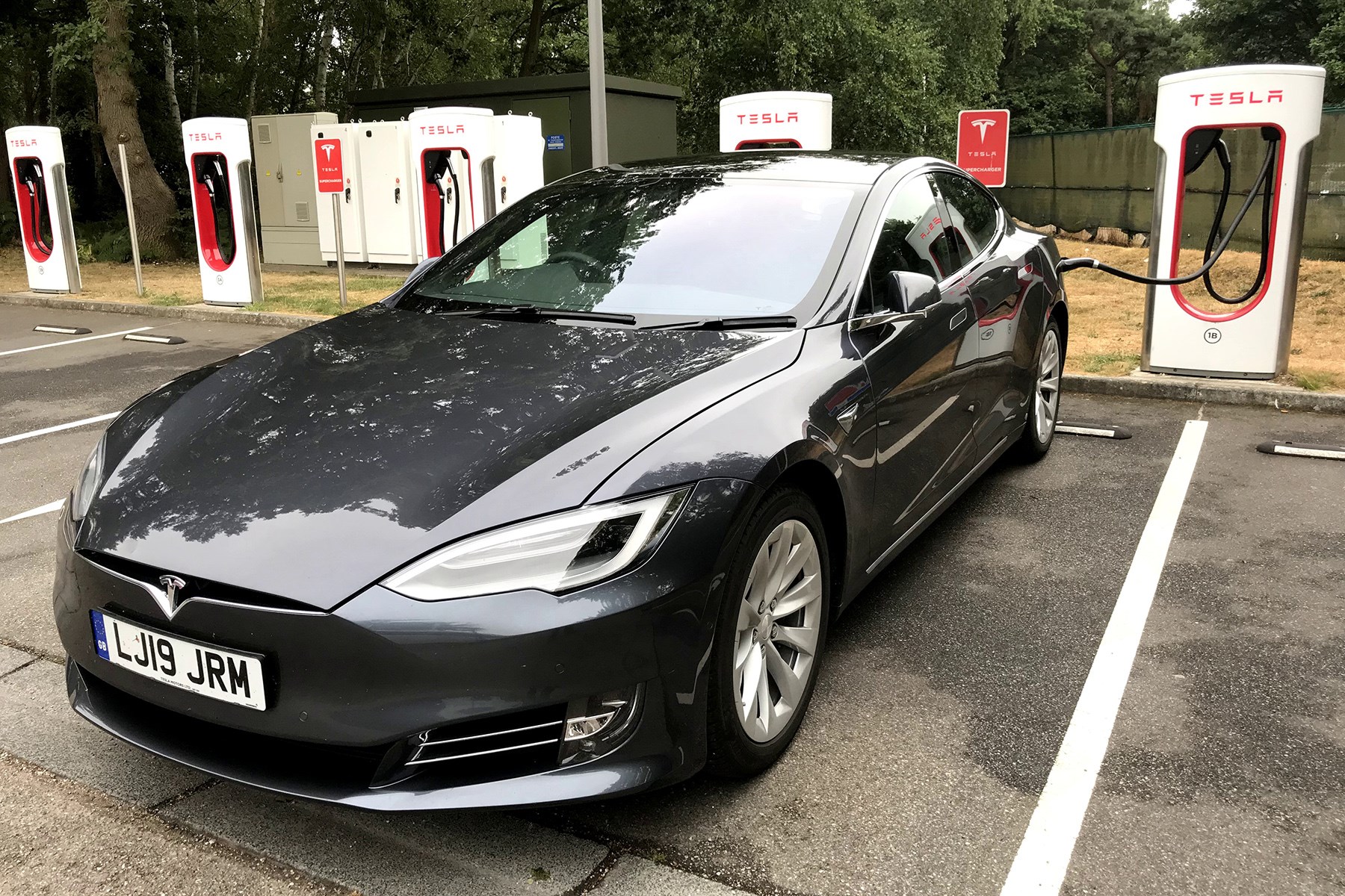 Tesla Model S Supercharging