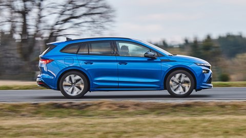 Skoda Enyaq profile driving