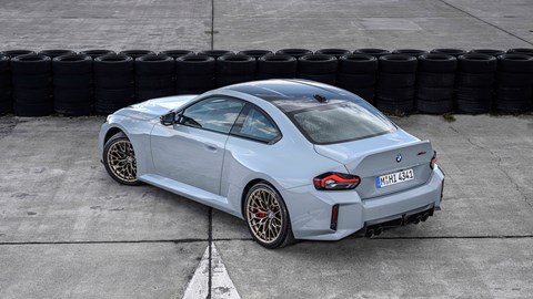 BMW M2 CS rear three-quarter