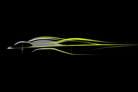 The first sketch of Aston Martin/Red Bull hypercar