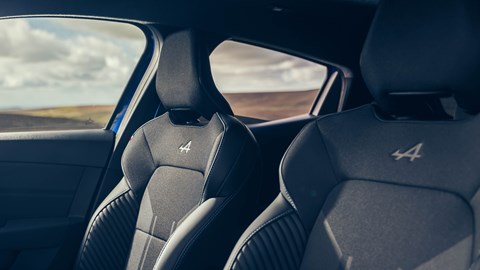 Renault Clio (2023) review: front seats, black and grey upholstery