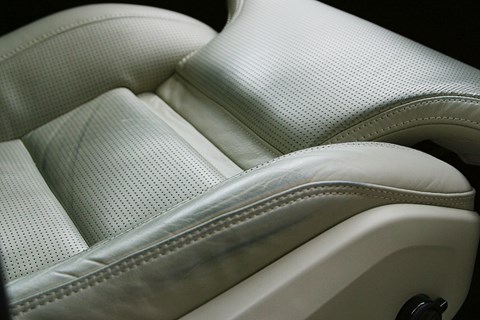 Volvo XC90 scuffed leather seats
