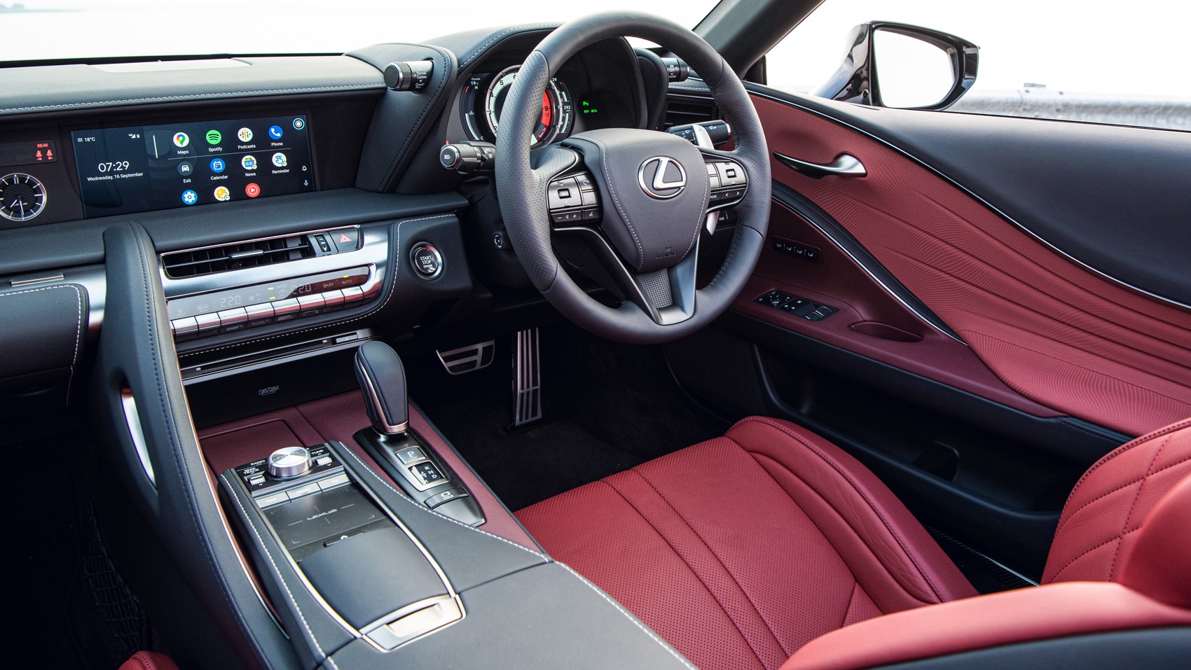 Lexus LC C interior red