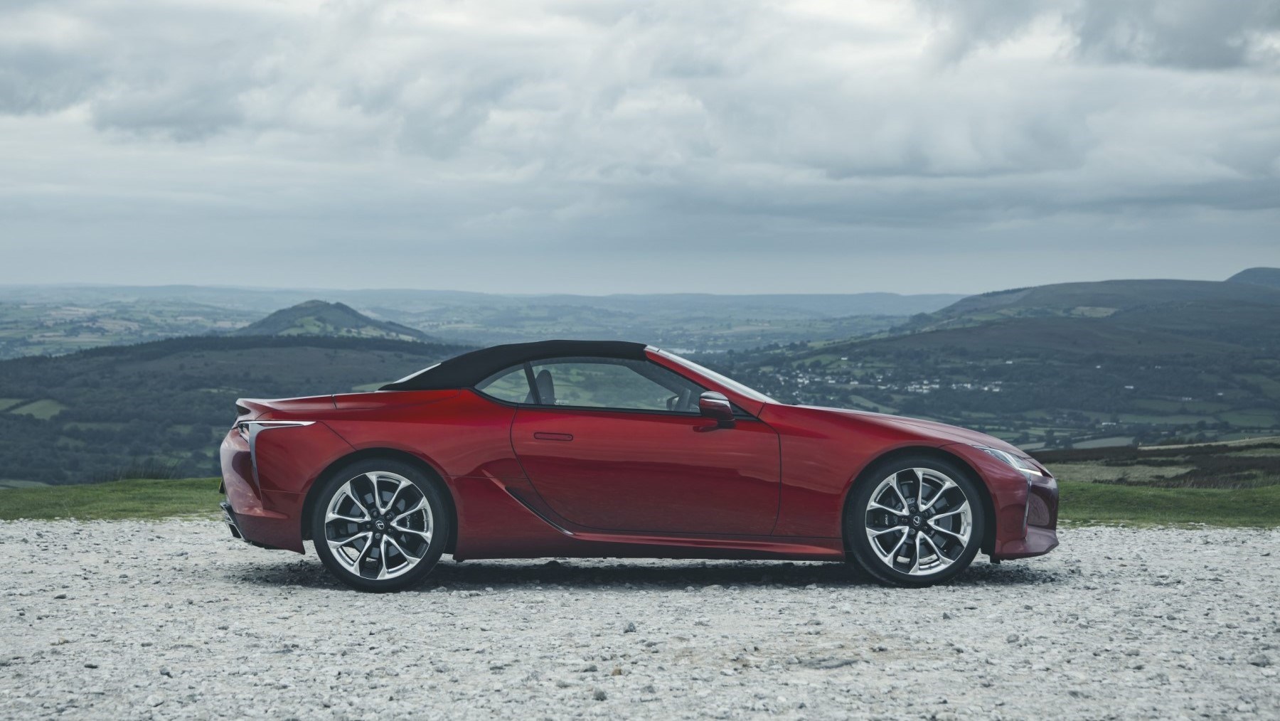 2020 Lexus LC Convertible - side, roof up