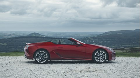 2020 Lexus LC Convertible - side, roof down