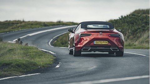 2020 Lexus LC Convertible - rear cornering