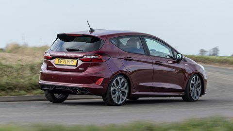 Ford Fiesta facelift cornering rear