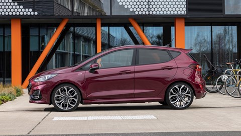 Ford Fiesta facelift side view