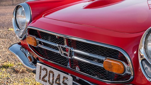 Chrome brightwork done well: the Honda S800 face