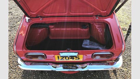 Honda S800 boot: surprisingly practical