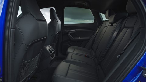 Audi Q5 Sportback review - rear seats; unusually for a press shot, this makes them look less roomy than they actually are