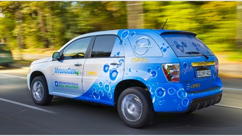 GM HydroGen 4 green car