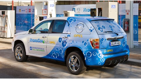 GM HydroGen 4 green car