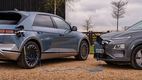 V2L (Vehicle to Load) means you can charge up another EV from your Ioniq 5