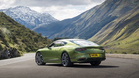 Bentley Continental GT Speed plug-in hybrid - rear, green