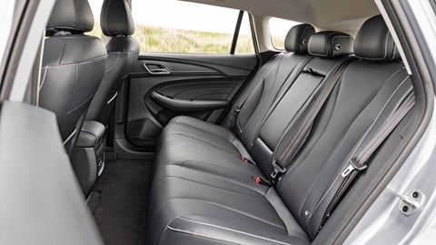 Grey MG5 EV estate rear seats