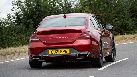 Genesis G70 rear cornering