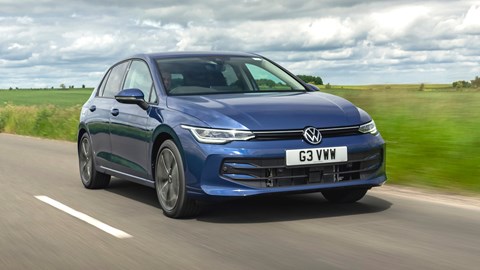 VW Golf eHybrid (2024) front driving