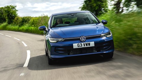 VW Golf eHybrid (2024) front driving