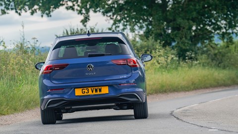 VW Golf eHybrid (2024) rear driving