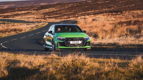 Audi RS3 uk review - distant on the road