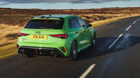 Audi RS3 uk review - rear shot