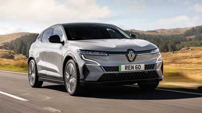 Renault Megane E-Tech Electric front three quarter driving