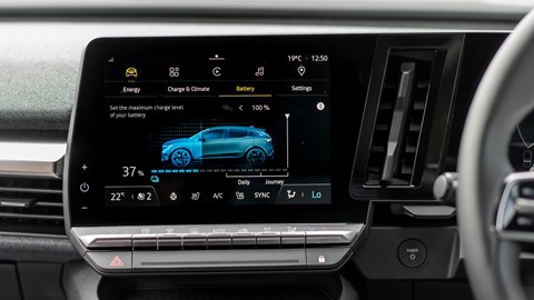 Renault Megane E-Tech Electric infotainment system